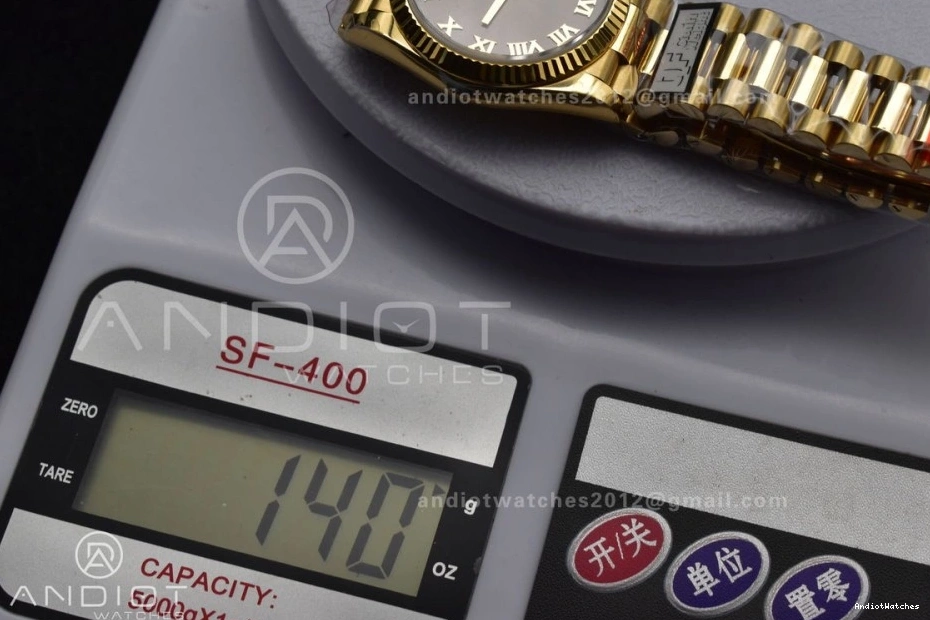 Roman with SportInspired YG on Bracelet vr3255 Edition President QF Marker Grey Weight) 700 904L V5 Dial 36 Steel DayDate (Gain Best 0913